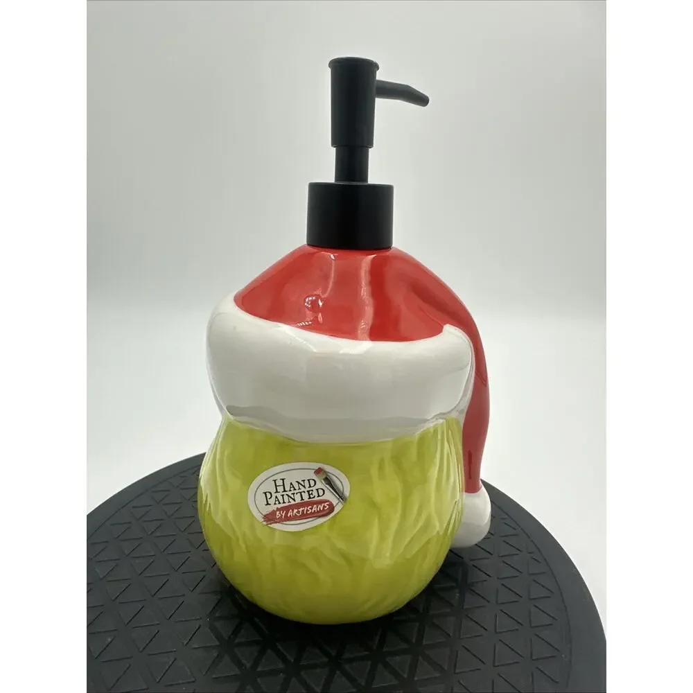 New Christmas Dr. Seuss The Grinch Face Lotion or Soap Dispenser